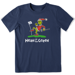Life Is Good BOYS GRINCH MEAN ON THE GREEN CRUSHER TEE